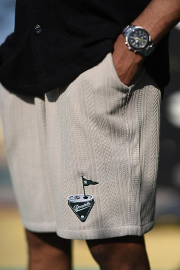 Donatello Grey Off White Club Shorts