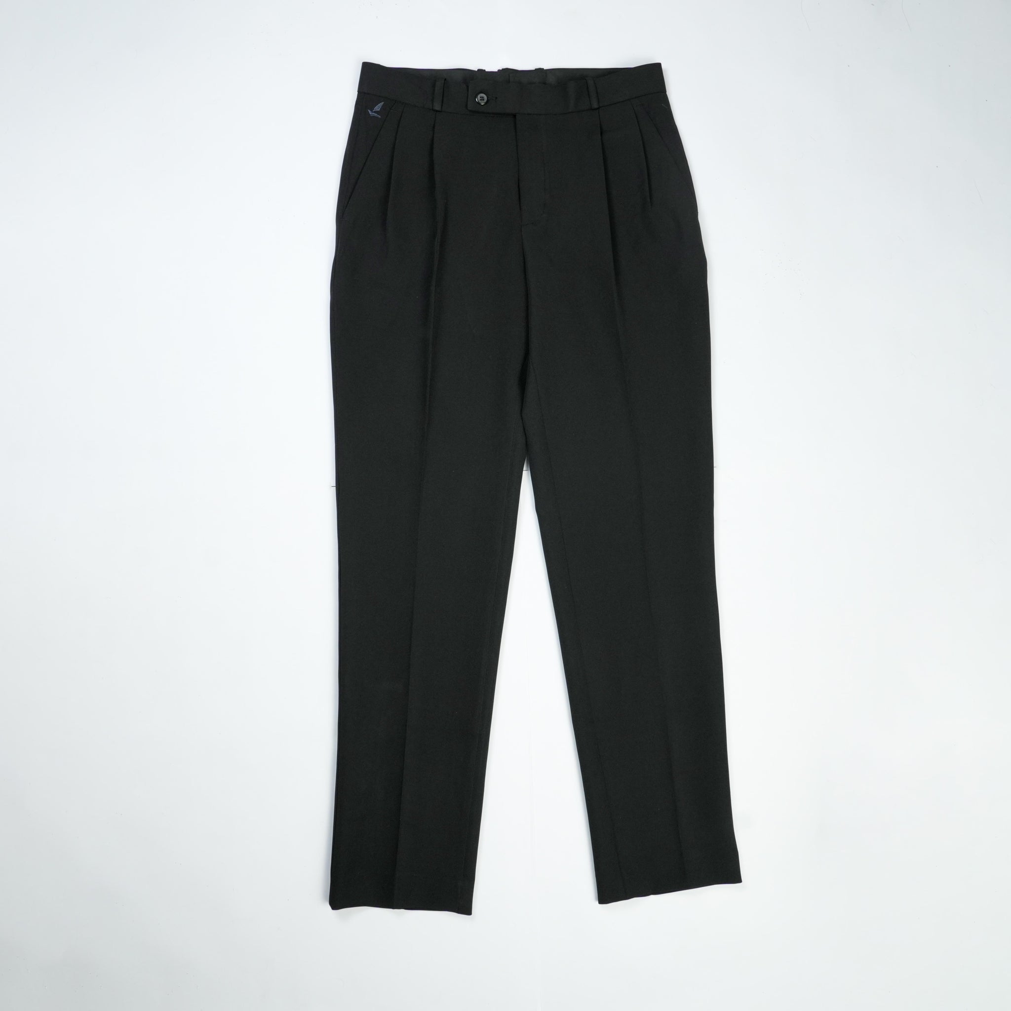 Black Pleated Trousers