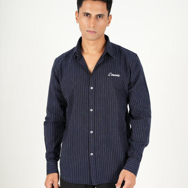Donatello Classic Striped Shirt
