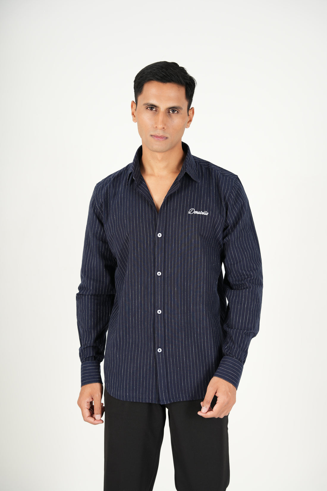 Donatello Classic Striped Shirt