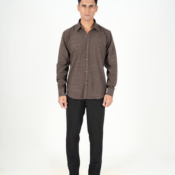 Olive Textured Matte Shirt