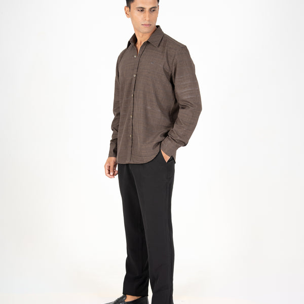 Olive Textured Matte Shirt