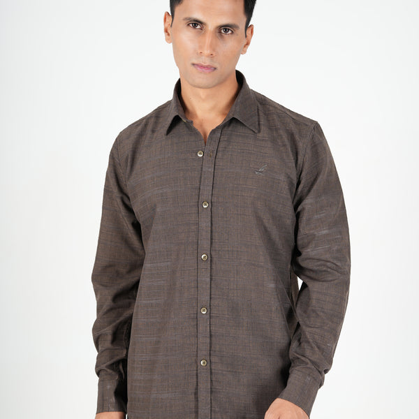 Olive Textured Matte Shirt