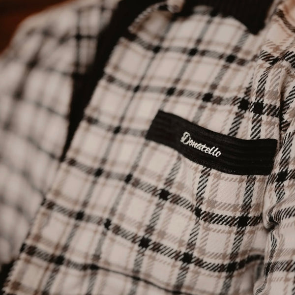 White Contrast Shacket