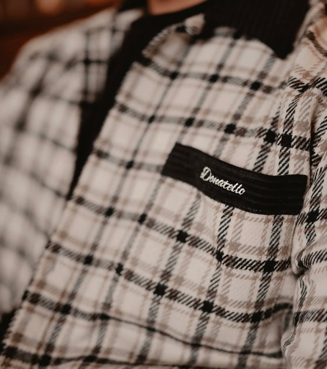 White Contrast Shacket