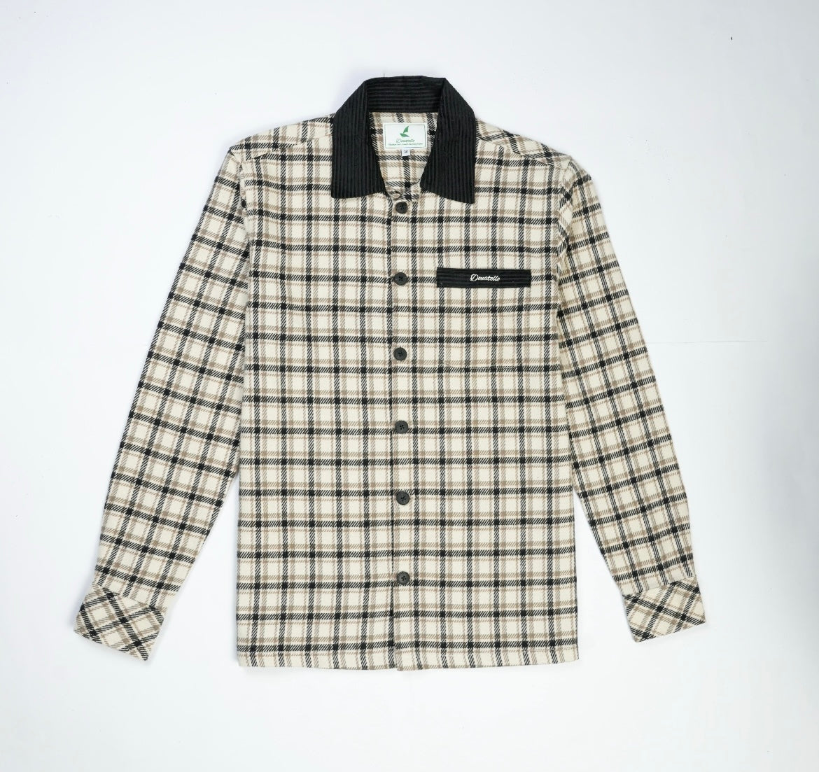 White Contrast Shacket