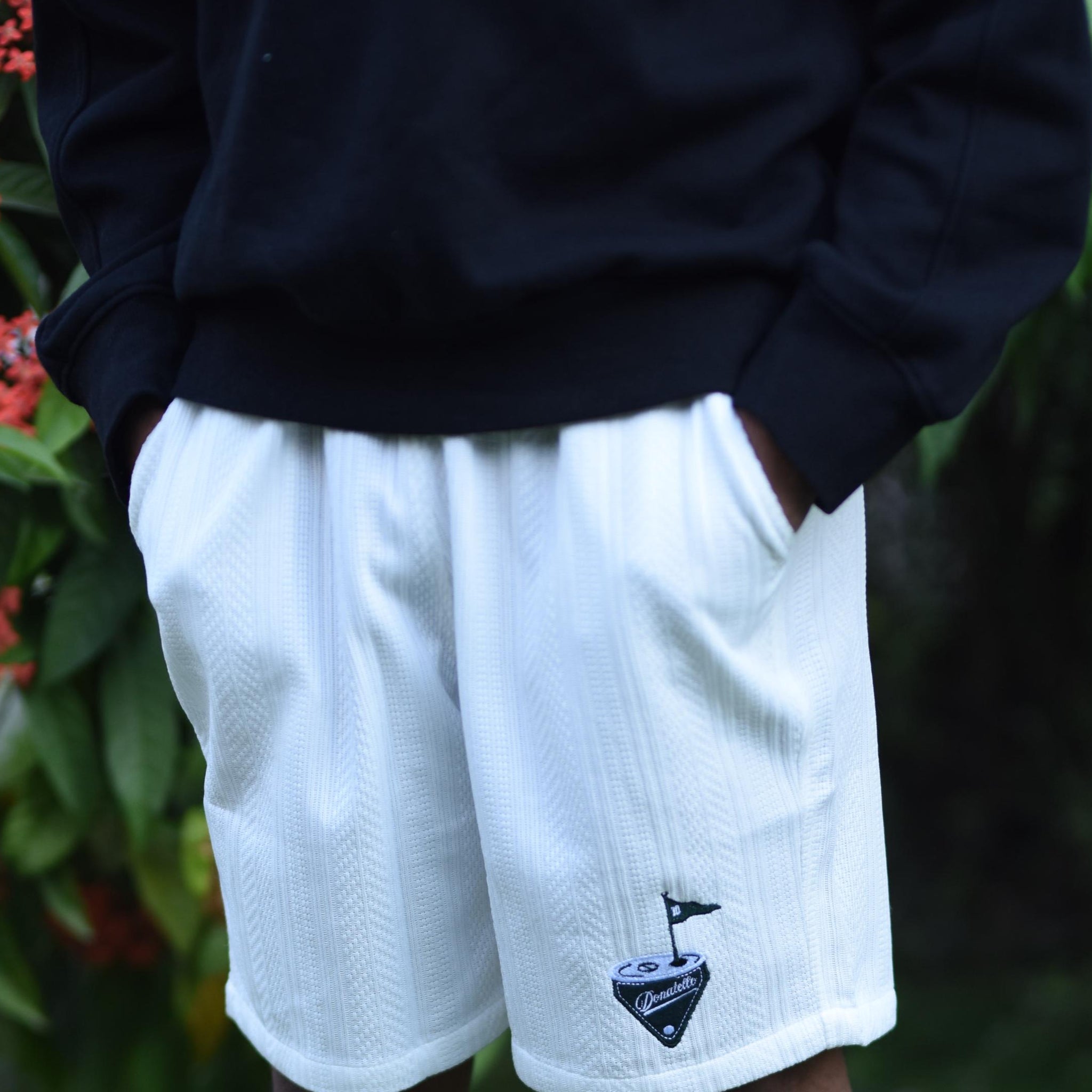 Donatello White Club Shorts